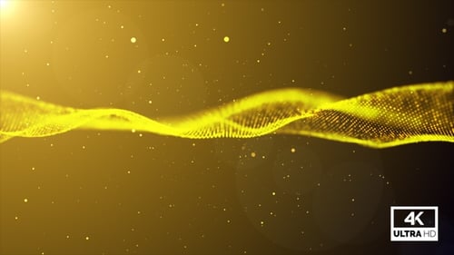 Abstract Golden Particle Wave Loop Background