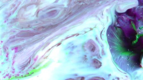 Abstract Colorful Paint Ink