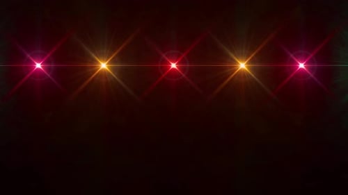 Wall of Red and Orange Disco Lights Loop