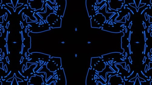 Abstract blue geometric seamless pattern background