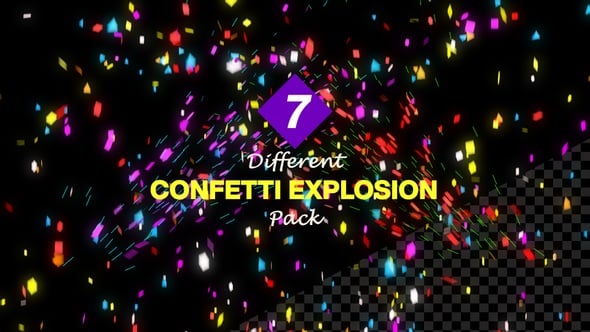 Confetti Explosion & Falling Pack, Overlays Motion Graphics ft ...