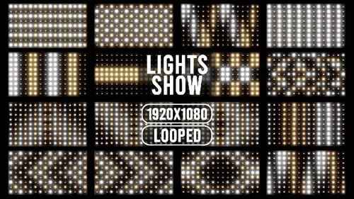 Dynamic Grid Light Show Background Loop