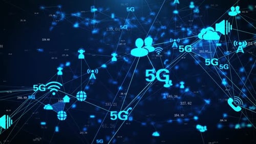 5g Base Station Network Signal Communication Iot Network Connection
