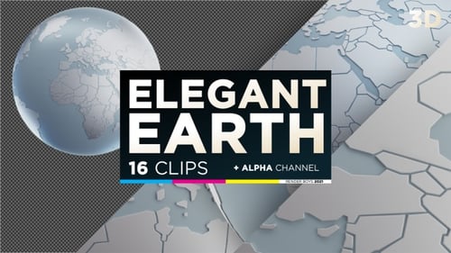 3D Elegante Erde/Globus