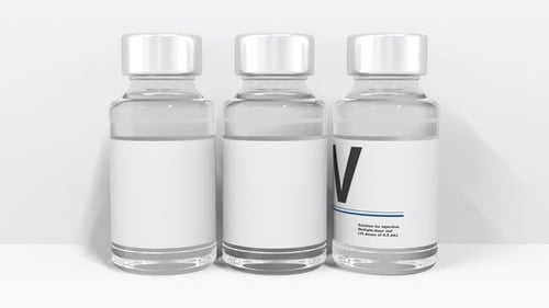 Vaccine Vials Label Reveal Animation