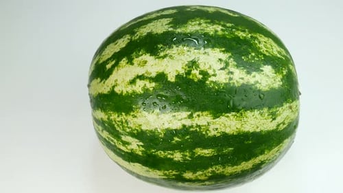 Close Up of a Whole Watermelon