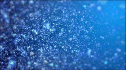 Abstract Blue Sparkling Particle Background Animation
