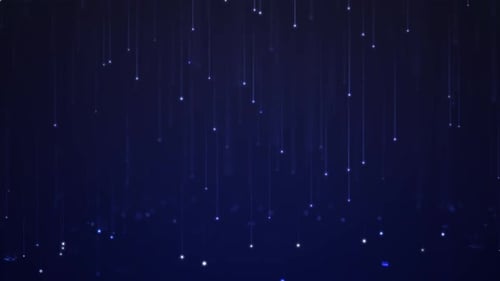 Futuristic Falling Light Particles Digital Background