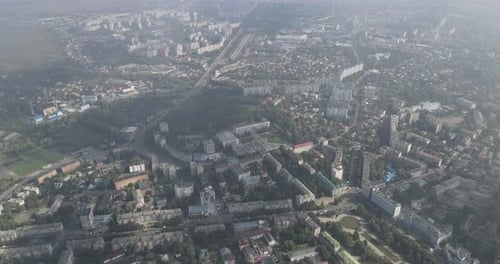 Ukraine City Rivne. Aerial Shot