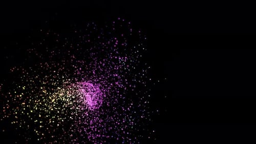 Particles shimmering in the dark