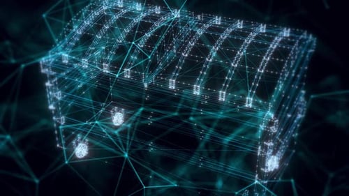 Trash Container Hologram Close Up Hd