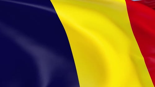 Realistic Waving Flag Seamless Loop Background Animation