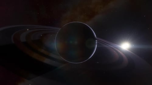 Weltraum-Hintergrund - Rocky Exoplanet