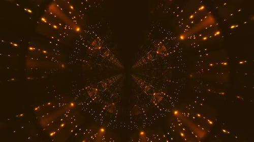 Golden Tunnel Zoom Glow Motion Background