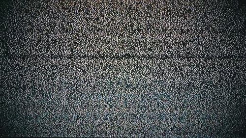 Grainy Static of Television Noise and Scanlines