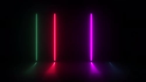Concept 41-N1 Abstrakte Neonlicht-Animation