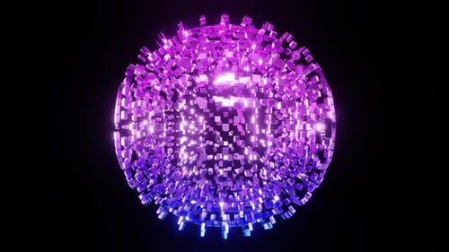 HD Abstract Geometry Animation | Futuristic Digital Technology Background Loop