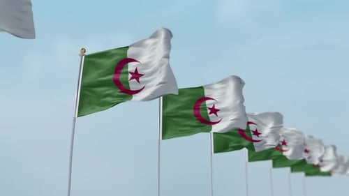 Flaggenreihe Algerien