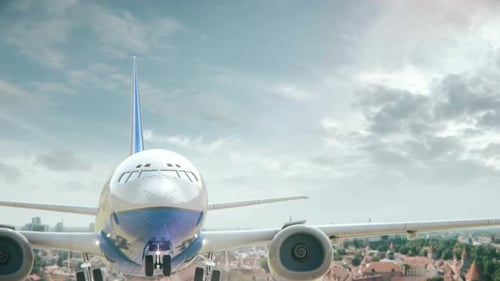 Airplane Take Off Tallin Estonia