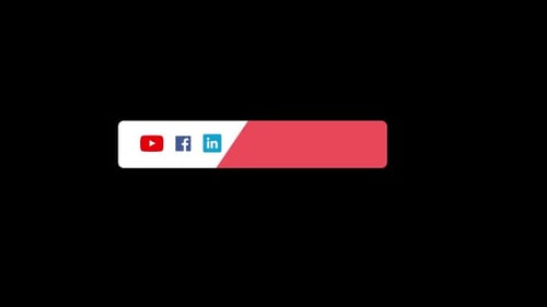 Social Media Livestream Banner Alpha Channel