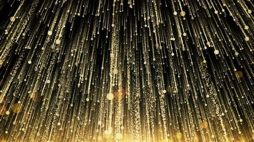 Luxury Golden Particles Falling Awards Background