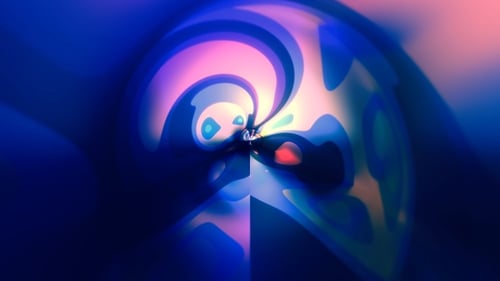 Psychedelic Fluid Abstract Color Loop Background