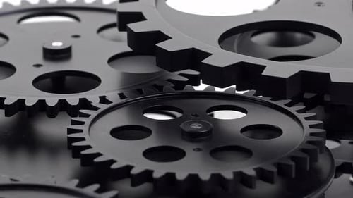 Black Gears Rotating Abstract Machine