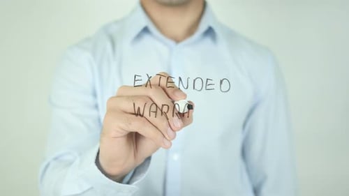 Garantia estendida, escrita na tela