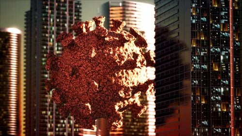 Empty City Caused By Quarantine As a Result of Coronavirus Infection
