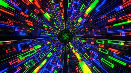 Hintergrund zur HD-Quantencomputertechnologie | Futuristischer digitaler Netzwerkschleife