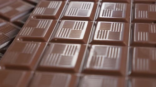 Delicious Close Up of Milk Chocolate Candy Bars