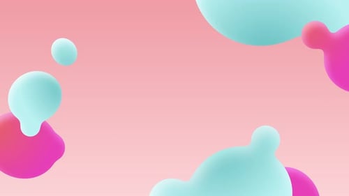 Abstract Fluid Organic Shapes Seamless Loop Background