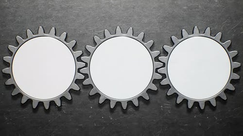 Scratched Metal Gear Background 4K Loop 01