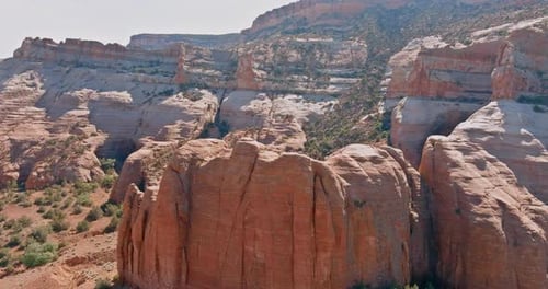 Luftaufnahme: Canyon, Arizona-Berge, Wanderwüste
