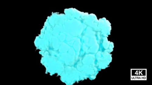 Blue Aqua Fluid Smoke Cloud Reveal Transition