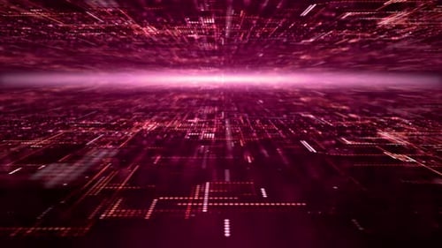 Futuristic Digital Data Flow Loop Background