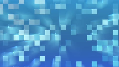 Quadratische Kachel-Disco-Animation Hintergrund Hellblau und Grau Blinkt für Hintergrund