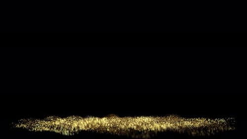 Glitter Particles Golden Floor 02