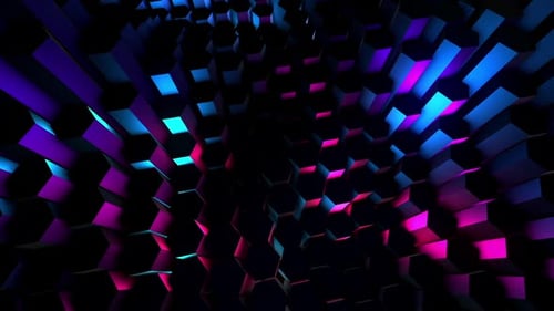Abstract Dark Hexagons
