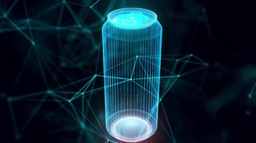 Aluminum Can Hologram Close Up Hd