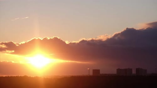 Sun and Clouds at Sunset