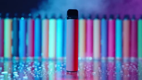 Disposable Vapes in Neon Product Shot