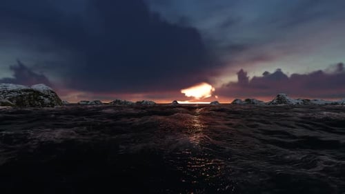 Sonnenuntergang am Meer