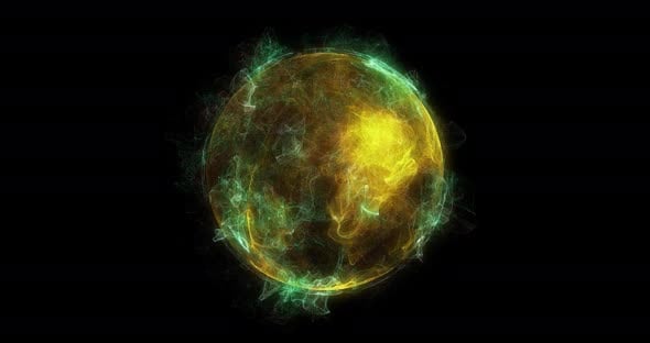 Abstract Glowing Energy Sphere Particle Animation, Backgrounds Motion ...