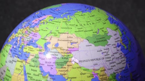 Globo político rotativo da Terra 5.