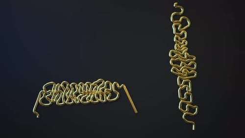 Australian Dollar Sign Made with Gold Wire
