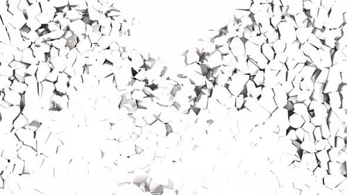 Destruction of the White Wall Alpha Channel Intro Slow Motion