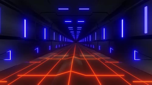 4k Colored Retro Tunnel 1