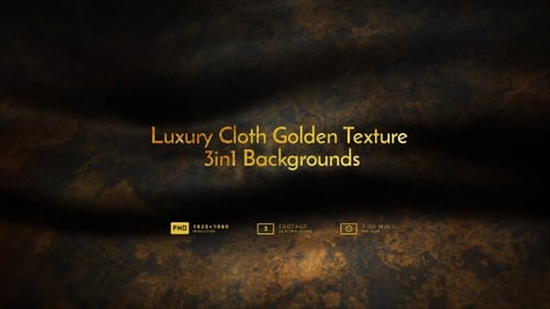 Animated Luxury Golden Fabric Textured Background