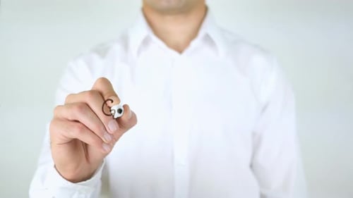 Hand Writing Gay Rights on Glass Surface